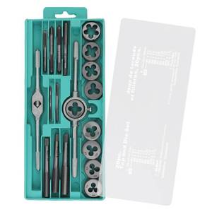 lot 10251 image: OriGlam 20pcs Alloy Steel, Tap and Die Set, Metric Standard Tap and Die, Thread Tool, Essential Threading Home Tool Cutting Threads for Cutting External and Internal Threads