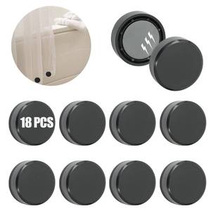 lot 10308 image: ZYNERY 18 Pcs Shower Curtain Weights, Shower Magnets for Curtain Liner, Shower Curtain Magnets Weights, Magnetic Shower Curtain Weights Bottom, Weights for Outdoor Curtains Flag Tablecloth (Black)