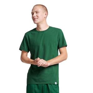 lot 12056 image: Russell Athletic mens Cotton Performance Short Sleeve T-shirt T Shirt, Dark Green, XX-Large US