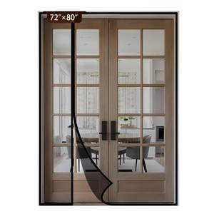 lot 12058 image: Reversible Side Opening Magnetic Screen Door for Sliding & French Doors,Upgraded PETG Mesh Anti-Tearing, Heavy Duty & Strong Magnetic, Pet and Kid Friendly - Screen Door 74x82