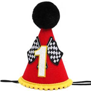 lot 12082 image: Rweseo Race Car 1st Birthday Outfit Hat - Racing Car 1st Birthday Decorations,Vintage Racing Fast One Party Decor,Race First Photo Props