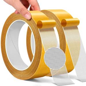 lot 12096 image: Double Sided Fabric Tape Multifunctional Heavy Duty, 2 Rolls 1 x 33FT Heavy Duty Carpet Tape with Strong Adhesion, Suitable for Sofas, Doormats, Wood, Glass, Plastic, Clothing, Outdoor & Indoor Use