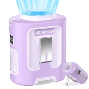 lot 12134 image: AMACOOL Mini Portable Waist Fan Clip on, Birthday Gifts for Mother Mom Her Girl, 13000RPM Rapid-Cooling Personal Neck Fans, Wearable Shirt Belt Fan for Women Men Outdoor Work Jobsite Travel Camping