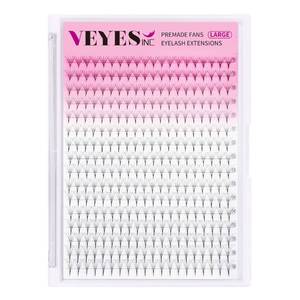 lot 12136 image: VEYES INC Premade Fans Eyelash Extensions 3D-24D CD curl Natural & Volume Mixed Length Eyelash Tray, Professional Lash Supplies, Matte Black (5D 0.05 D 9-16mm)(Used)