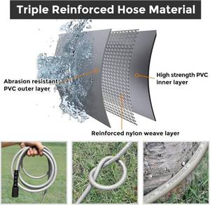 lot 13760 image: Giraffe Tools Pressure Washer Hose 25FT X 14, 3200 PSI Pressure Washing Hose, Kink Resistant, Heavy Duty Power Washer Hose, M22 to 38 Quick Connect Couplers for Replacement, 7 Accessories