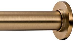 lot 13762 image: Ivilon Tension Curtain Rod - Spring Tension Rod for Windows or Shower, 24 to 36 Inch. Warm Gold