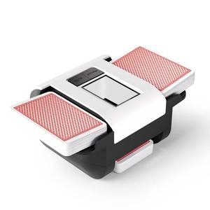 lot 14380 image: BIFTU Automatic Card Shuffler with Dual Modes, Rechargeable 1-2 Deck Card Shuffle Machine, Low Noise Operation Card Shuffler for Poker, UNO, Blackjack, Skip-Bo, Phase 10