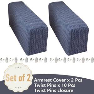 lot 14381 image: Yoovat Couch Arm Covers Sofa Arm Cover armrest Covers for Sofa Couch Armrest Cover Chair Arm Cover Set of 2 (Texture-Gray,Large (Set of 2))