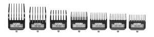 lot 14384 image: Andis 33640 BG-Series Premium Metal Clip Comb Set - Provides Sharp Cutting Blades with Long-Lasting Performance, Available in 7 Different Sizes �� Black