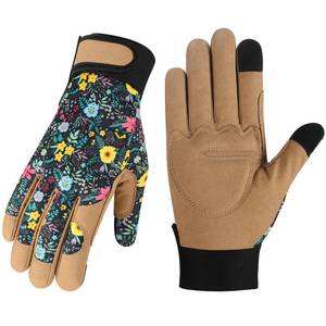 lot 14393 image: Tavaleu Gardening Gloves for Women, Thorn Proof Puncture Resistant Leather Garden Gloves, Touch Screen Working Gloves