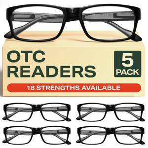 lot 14443 image: Gaoye 1.0 Professional Reading Glasses for Men for All Day - Computer Readers with Blue Light Protection - Value Pack