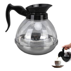 lot 17252 image: Coffee Carafe,12 Cup Coffee Maker Replacement Coffee Carafe1.2qt Abs Coffee Maker,Black And Decker Coffee Pot With Comfortable Handle And Tightly Fitting Coffee Maker Stove Opening