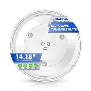 lot 17253 image: Microwave Plate Replacement 14.18 Fits GE WB49X10063 Microwave Turntable Plate - Exact Replacement Microwave Glass Plate - Oven Rotating Spinning Dish Tray For better Reheating and Cooking
