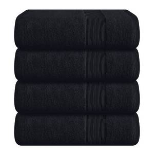 lot 19493 image: Belizzi Home 4 Pack Bath Towel Set 27x54, 100% Ring Spun Cotton, Ultra Soft Highly Absorbent Machine Washable Hotel Spa Quality Bath Towels for Bathroom, 4 Bath Towels - Black