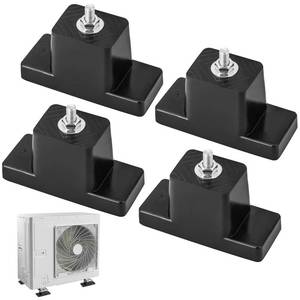 lot 6410 image: MYFULLY Rubber Vibration Isolator Mounting Bracket 4-Pack Air Conditioner Vibration Damping Mounts Anti-Vibration Shock Absorbing Pads for Outdoor Mini Split Air Conditioner Condensers