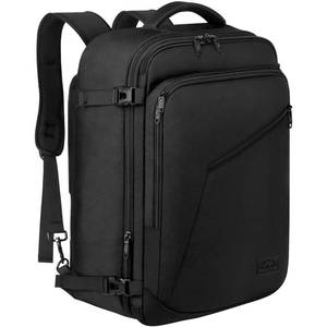 lot 19528 image: MATEIN Carry on Backpack, Extra Large Travel Backpack Expandable Airplane Approved Weekender Bag for Men and Women, Water Resistant Lightweight Daypack for Flight 40L, Black