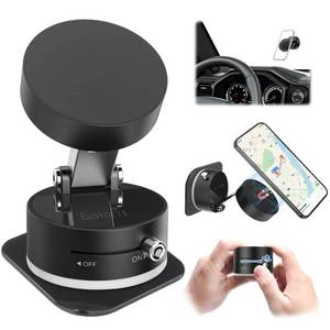 lot 20424 image: Easvorix Vacuum Magnetic Phone Holder with Metal Ring Compatible with iPhone 17 All Phone, Portable Universal Collapsible Magnetic Phone Stand for Gym, Car Mount with Windshield Suction Cup