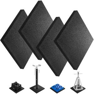lot 20454 image: BOYISEN 8.5�� Heavy Duty RV Stabilizer Jack Pads (4-Pack) - Vibration Reducing Leveling Blocks for Camper Jacks & Tire Protection, Durable Non-Slip Rubber Mats