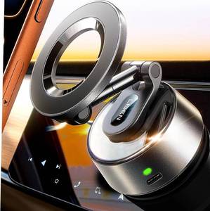 lot 20391 image: LISEN Suction Phone Mount��2026 Auto Vacuum 3.0��, 360 Adjustable Magnetic Phone Holder for Car Dashboard Universal Magsafe Accessories Gifts for Men Women for iPhone 17 Pro Max Air 16 15 14 13 12