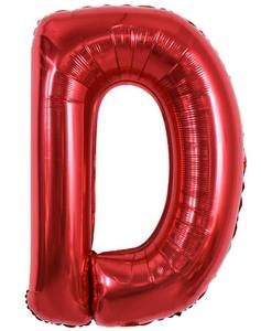 lot 10204 image: TONIFUL 40 Inch Large Bright Red Letter Balloons A-Z, Giant Jumbo Helium Foil Mylar Big Letter D Balloons for Birthday Party Anniversary Wedding Decorations