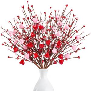lot 10211 image: Sggvecsy Artificial Easter Stems 8 Pcs Spring Floral Picks with Forsythia Daisy Twig Branches Easter Berry Picks for Arrangement Centerpiece Celebration Home Vase Decor