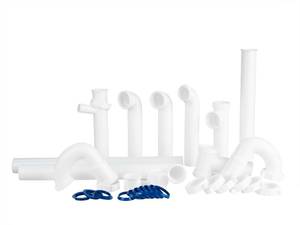 lot 1660 image: Kitchen Sink Drain Kit,1-12in,for Most Kitchen Sink Drain Repair Kit and Bathroom Sink Drain Kit, Kitchen Sink P Trap Drain Kit 1 12in for Sink Plumbing Kit, Completed Sink Pipe Replacement Kit