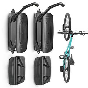 lot 1662 image: monTEK Swivel Bike Wall Mount, Bike Hangers for Garage, Space-Saving Vertical Bike Rack, Sturdy Bike Storage Rack Holds Up to 66lbs, Easy to Install, 2 Pack