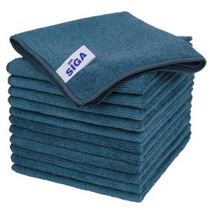 lot 1953 image: MR.SIGA Microfiber Cleaning Cloth, All-Purpose Microfiber Towels, Streak Free Cleaning Rags, Pack of 12, Light Teal, Size 32 x 32 cm(12.6 x 12.6 inch)