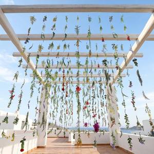 lot 1960 image: Suncalla 12 Pcs 70.8 ft Wildflower Garland Pre Strung Artificial Hanging Flower Vine Backdrop Decor from Ceiling Floating Silk Floral Garland for Garden Wedding Bridal Shower(Wildflower,Multicolor)