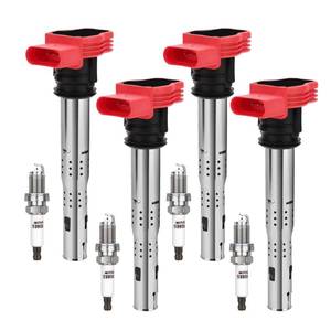 lot 2036 image: UF529 Ignition Coil and 4644 Double Iridium Spark Plug For Audi A3 A4 allroad Quattro A5 Q5 TT, For VW Beetle CC Eos Golf GTI Jetta Passat Tiguan Replaces# 06E905115 GN10446 C1631
