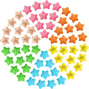 lot 2037 image: Leyndo 100 Pcs Star Stress Ball Bulk Motivational Quotes Relief Balls 2.2 Inch Mini Colorful Stress Ball Foam Inspirational Party Favors Gifts for Adults Kids Anxiety Relief Toys