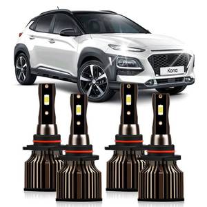 lot 2046 image: TEENRAM For Hyundai Santa Cruz 2022 2023 2024 Light Bulbs, 400percent Brightness Hi and Lo Beam Light Bulbs, Superfocused Beam Mode, 6000K White, 30000LM Super Bright, 4PCS