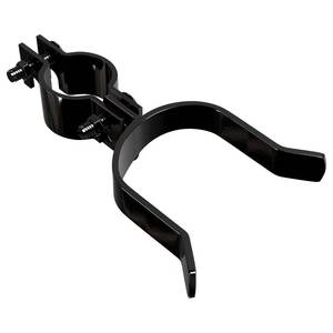 lot 2051 image: VIVIDA Chain Link Gate Latch 1-38in x 2-38in, Black Gate Fork Latch for Chain Link Fence, with Padlock Hole, 1 PCS