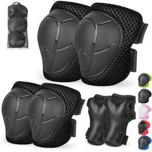 lot 2082 image: Banzk KidsYouth Knee Pad Elbow Pads Guards Protective Gear Set for Children 3-14 Years Skateboard Roller Skating Skiing Rollerblading Cycling BMX Biking Running Scooter