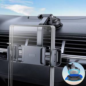 lot 2084 image: eSamcore Tablet Holder for Car Dashboard, Windshield Mount Holder for iPad and Foldable Phone Stand with Stable 360° Adjustable Clamp Car Gadgets and Accessories for iPad Air Pro Mini All 6in-11in Devices
