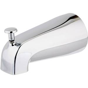 lot 2087 image: EZ-FLO 5-38 Inch Nose Diverter Tub Spout, 12 Inch IPS Connection, Chrome Finish, 15083