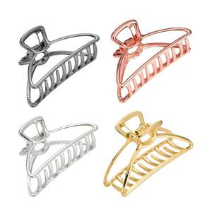 lot 2091 image: 3 Inch Metal Hair Clips Claw Set, Large Hair Clip Hairpins Barrette Clamp Jaw Hair Accessories for Women Girls and Teens -4 Pcs