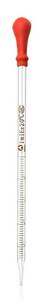 lot 2104 image: HIBATUL INC Glass Graduated Medicine Dropper Pipettes Lab Dropper Liquid Essential Oil Transfer with Rubber Cap and Scale (1ml)