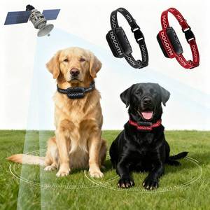 lot 4009 image: Wireless Dog Fence for 2 Dogs, GPS Dog Collar with 3 Warning Modes, Pet Containment System with Real-time Signal Updates, Electric Dog Fence Collar with Wide Adjustable Range
