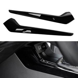 lot 4023 image: YINGTUU for Honda Civic 11th Gen 2022 2023 2024 2025 Accessories Car Side Gear Shift Cover Strip Decals Interior Stickers ABS Glossy Black