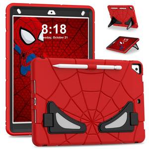 lot 4370 image: AKABEILA Compatible with Apple iPad 10.2 7th 8th 9th(201920202021) Tablet CaseLightweight Shockproof Rugged Protective Cover with Kickstand for Kids Children Boys Babies Red Black