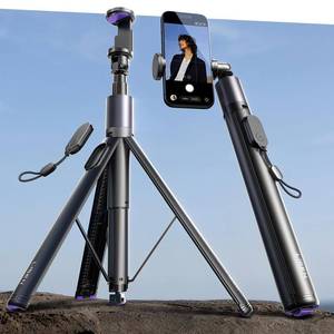 lot 4378 image: LISEN 0.01s-Open Phone Tripod for iPhone, 67in Selfie Stick Tripod with Remote, Extendable Cell Phone Tripod Stand, Perfect for Travel Video Recording Live Stream Vlog for iPhone 17 Pro Max and Android
