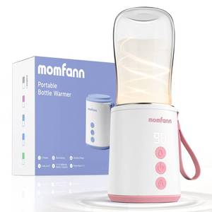 lot 4414 image: MOMFANN Portable Bottle Warmer, Travel Baby Bottle Warmer for Breastmilk On The Go, Leak-Proof, 2 Modes Fast Heating