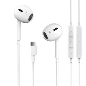 lot 4430 image: USB C Headphones for iPhone 171615 Pro Max Plus Type C Earphones with Microphone and Remote Noise Cancelling Earbuds for iPhone 171615 Pro, iPad, Galaxy S23S22S21S20Ultra Note 1020