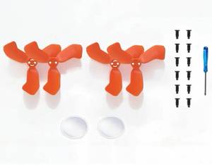 lot 4441 image: For DJI Neo 2 Propeller, 4 Precision Balanced Blades 2x Tempered Glass Lens Film 12 Screws 1 Screwdriver, Low Noise, High Thrust  Enhanced Thrust and Flight Time (Orange)