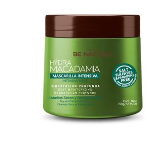 lot 4447 image: PLACENTA LIFE BE NATURAL HYDRA MACADAMIA - Deep Moisturizing Mask for Dry and Damaged Hair. (12.35 Oz.)