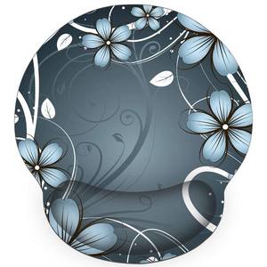 lot 4454 image: RICHEN Ergonomic Mouse Pad with Wrist Support,Non-Slip Rubber Base for Computer Laptop and Mac,Lightweight Rest for Home,Office and Travel (Blue Flowers)