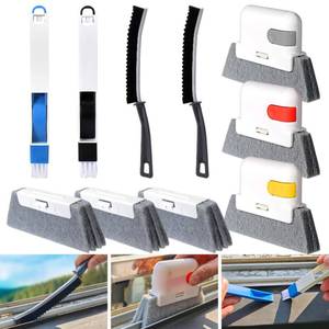 lot 4457 image: XANGNIER Window Sill Cleaner Tool,10 Pcs Magic Door Window Track Cleaning Tools Kit,Sliding Door Track Cleaner,Groove Crevice Cleaning Brush for Tile LinesShutterCar VentsAir ConditionerKeyboard
