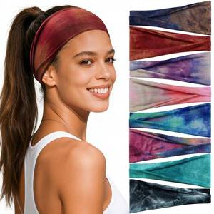 lot 4459 image: Awumbuk Headbands for Women, 8 Pack Non-Slip Moisture Wicking Sports Wide Head Bands, Stretchy Elastic Fabric, Multiple Colors Securing Hair for Fashion, Sports, Yoga, Running