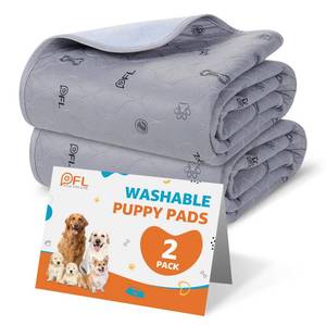 lot 4476 image: Washable Pee Pads for Dogs, 2Pack Puppy Pads Washable,Absorbent Reusable Whelping Pads Non-Slip Dog Mats with Bone Print for Floor Protector, Couch Cover, Crate, Potty Training 36x41